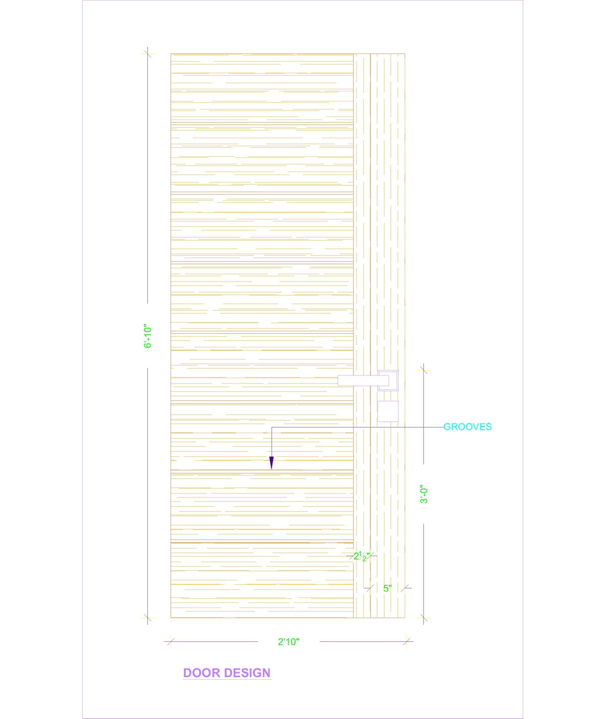 Detail door design
