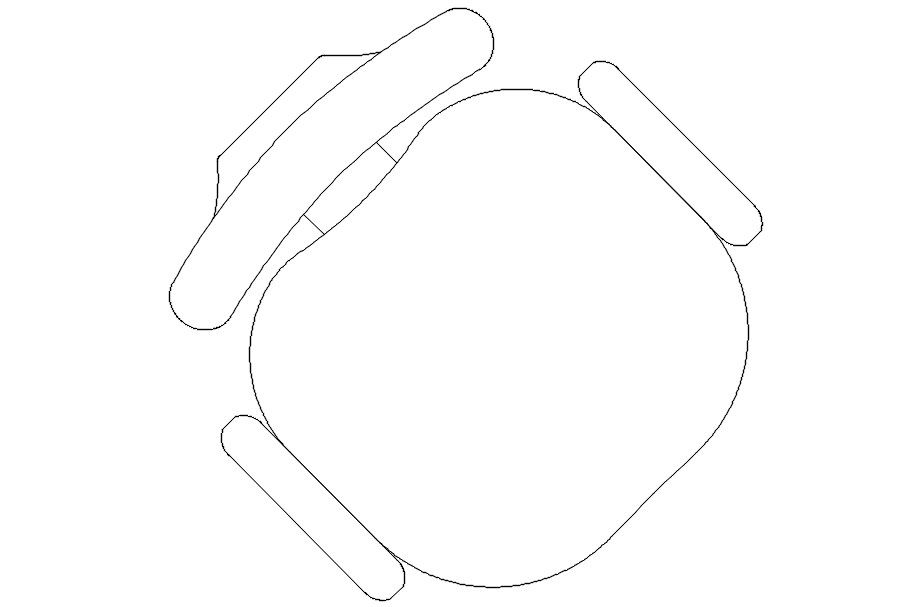 Detail drawing of chair in AutoCAD 2D, dwg file, CAD file