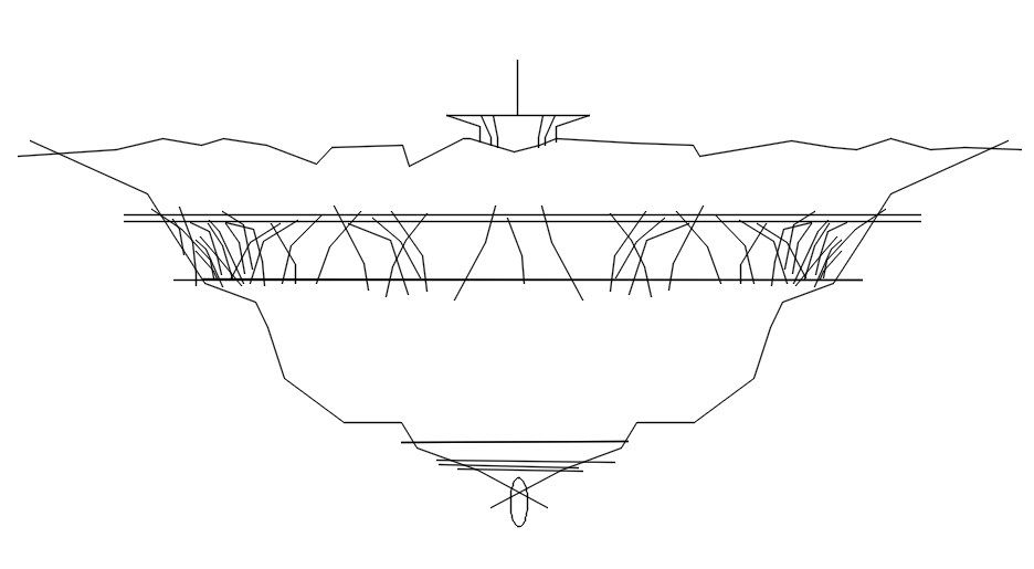 Detail drawing of chandelier in AutoCAD 2D, dwg file, CAD file