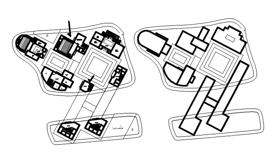 Detail drawing of commercial building in AutoCAD 2D, dwg file, CAD file