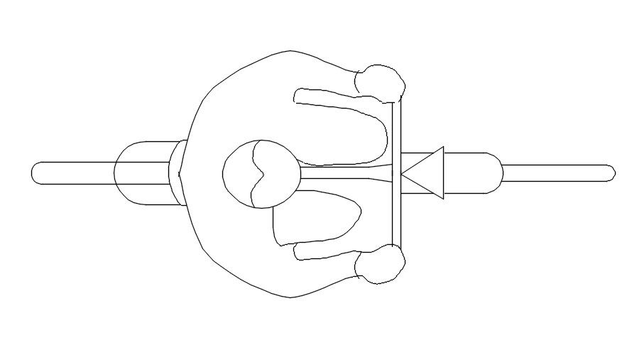 Detail drawing of cycle in AutoCAD 2D, dwg file, CAD file
