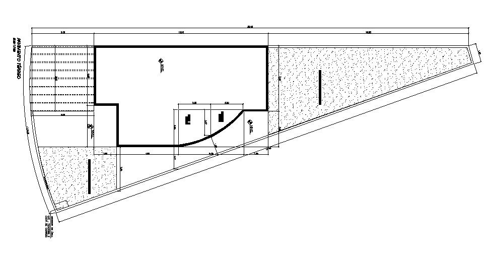 Detail drawing of ground floor plan