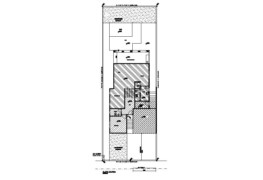 Detail drawing of house plan