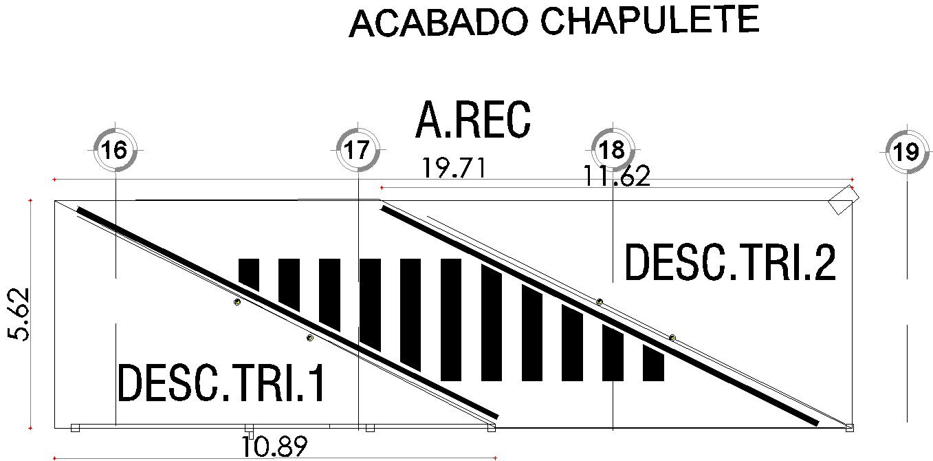 Detail drawing of pedestrian crossing