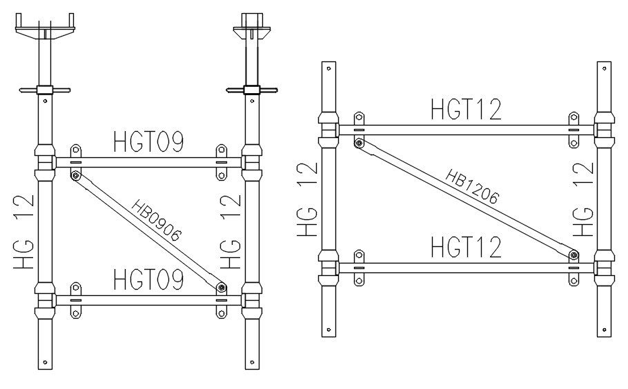 Detail drawing of plumbing system, dwg file, CAD file