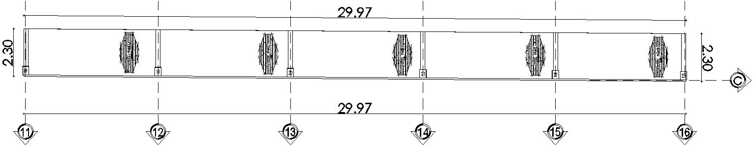 Detail drawing of steel panel of slab