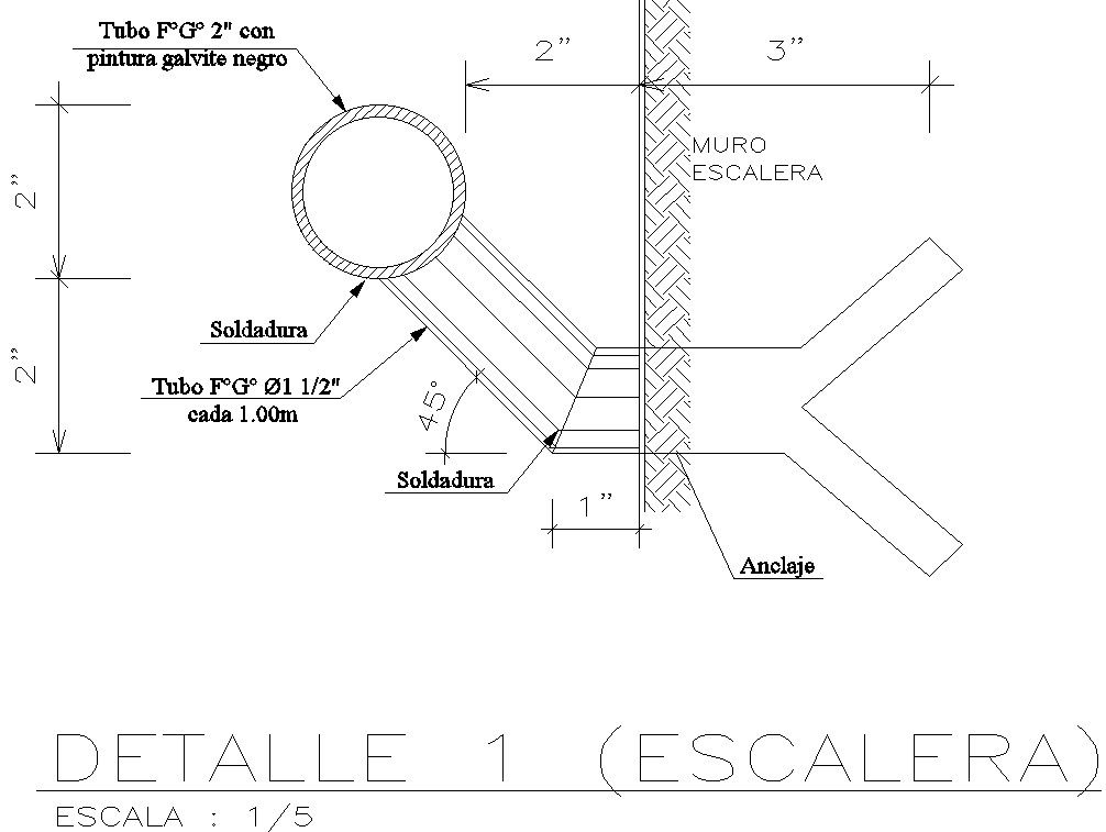 Detail drawing of structural member in AutoCAD 2D, dwg file, CAD file