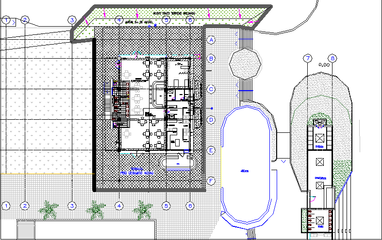 Detailed Elevation Plan of Villa dwg file