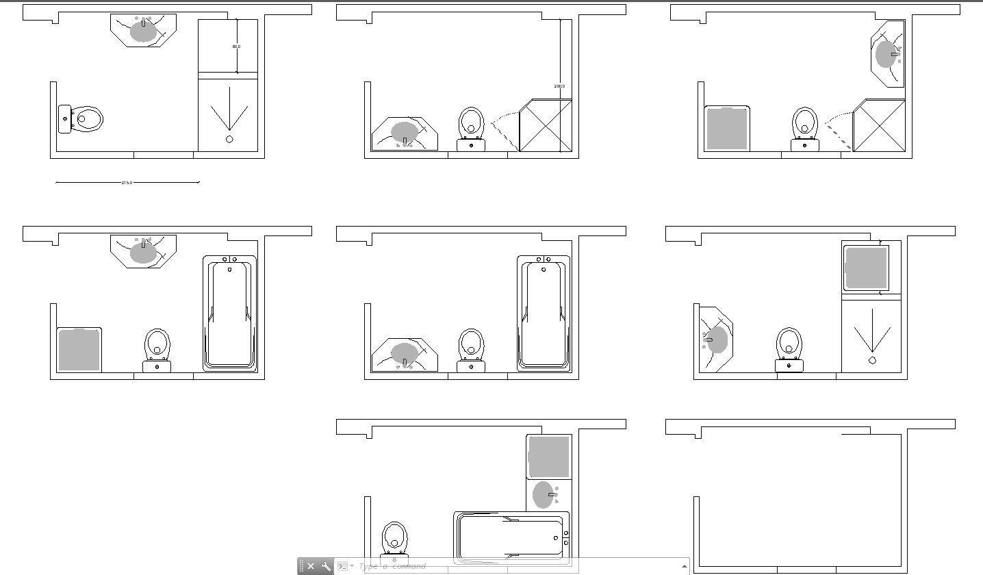 Detailed AutoCAD DWG File For Toilet Plan In A House