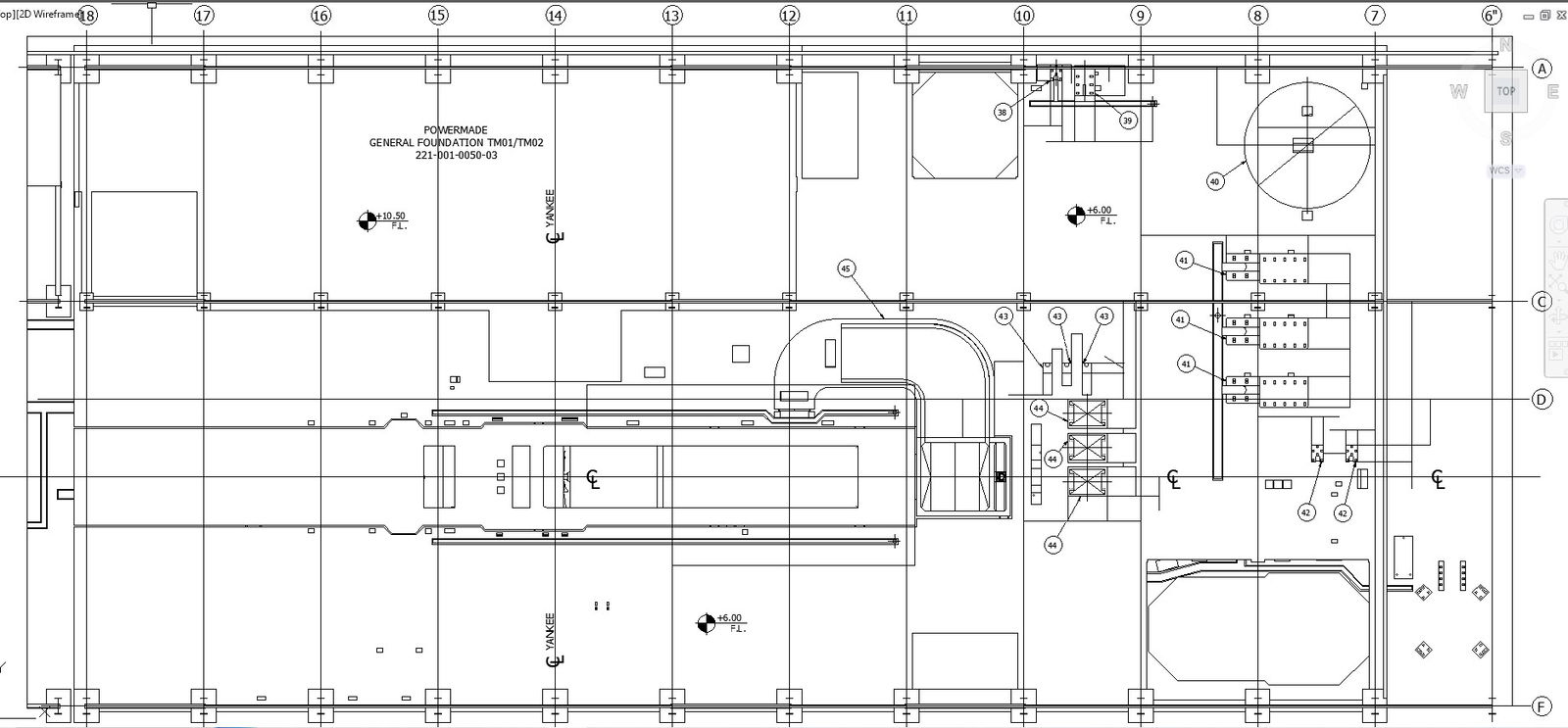 Detailed CAD Drawing for General Foundation Layout In AutoCAD DWG File