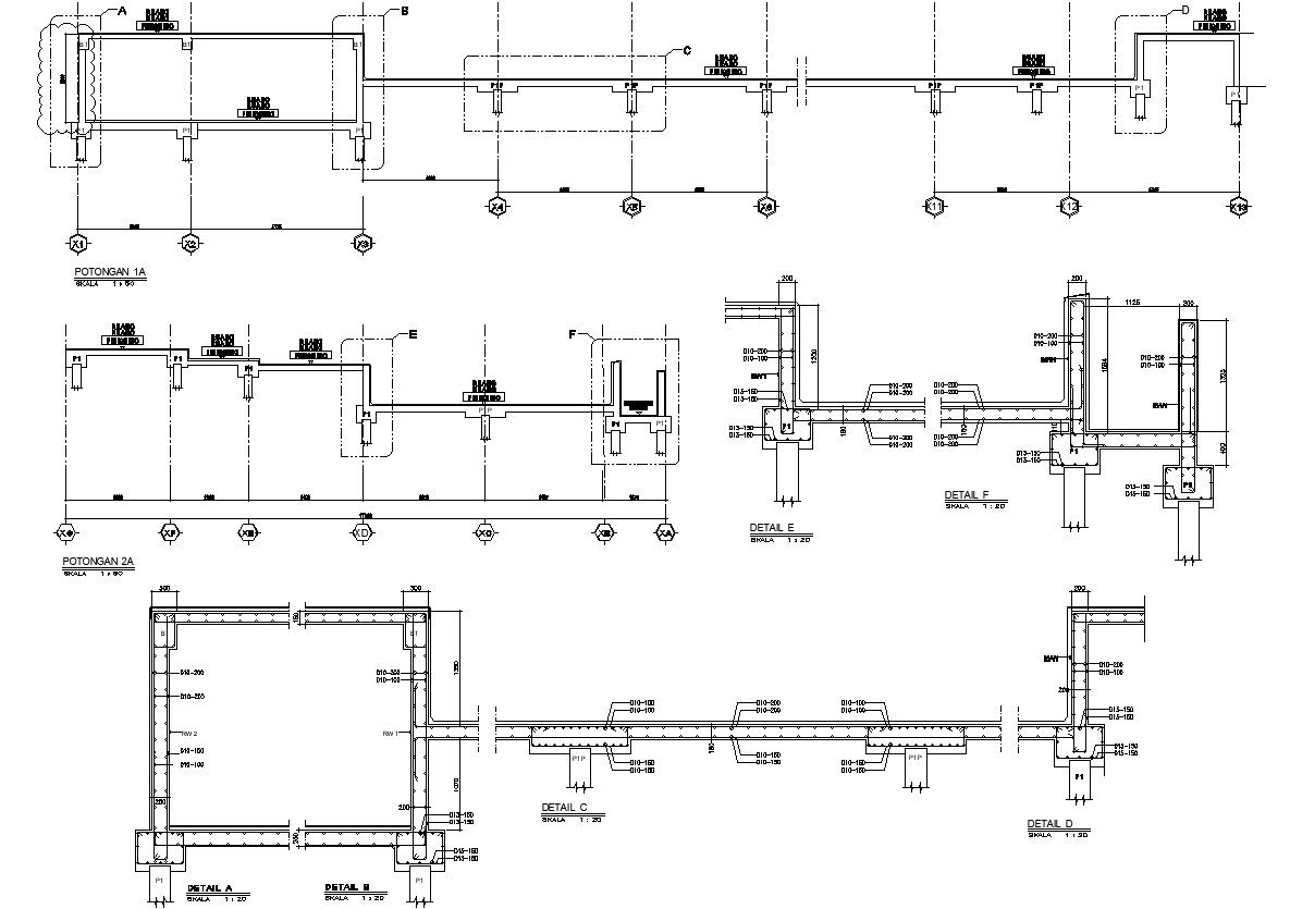 Detailed Cross-Sectional View of Swimming Pool Design CAD Drawing in DWG File