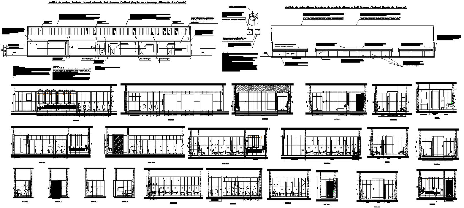 Detailed DWG File of Public Toilet Wall Finishes & Interior – 2D CAD Drawing