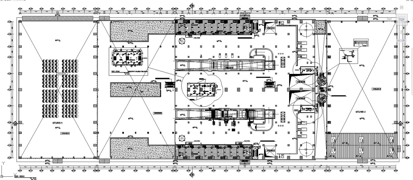 Detailed First Floor Plan for Factory Layout CAD Drawing DWG File