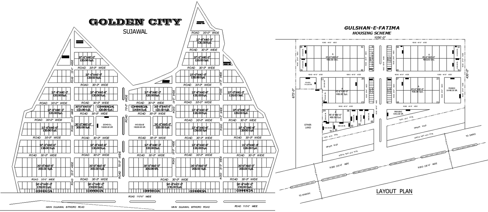 Golden City Urban Design Plotting Scheme DWG Drawing File