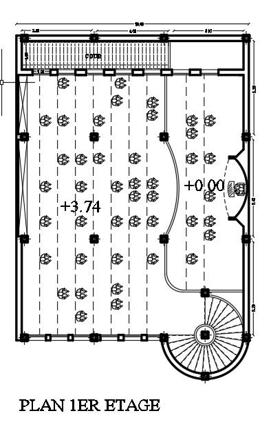 Detailed Institute Ground plan of Layout CAD Drawing In DWG File
