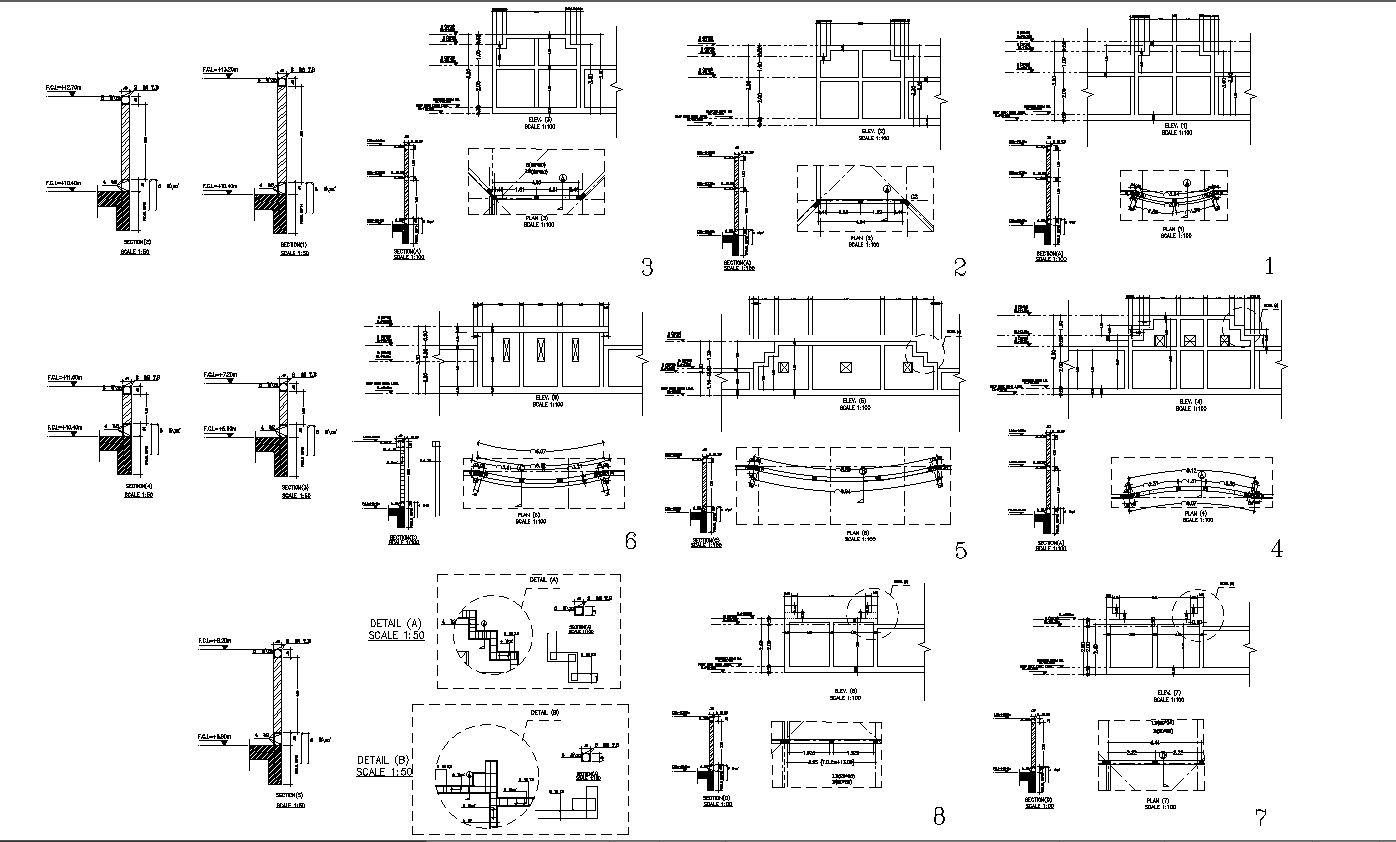 DWG File of Roof Deck Layout and Structural Component