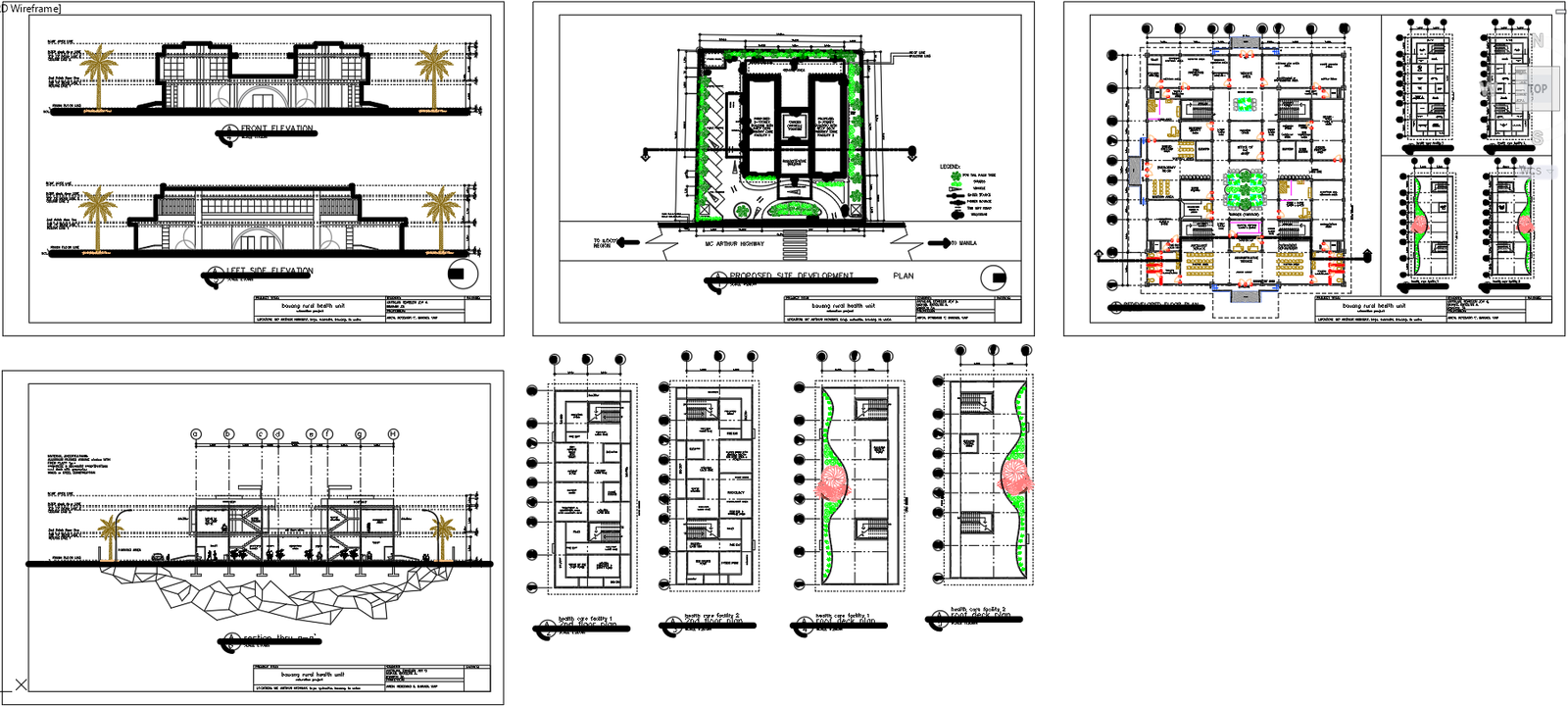 Detailed Mall plan section elevation Cad Drawing dwg file