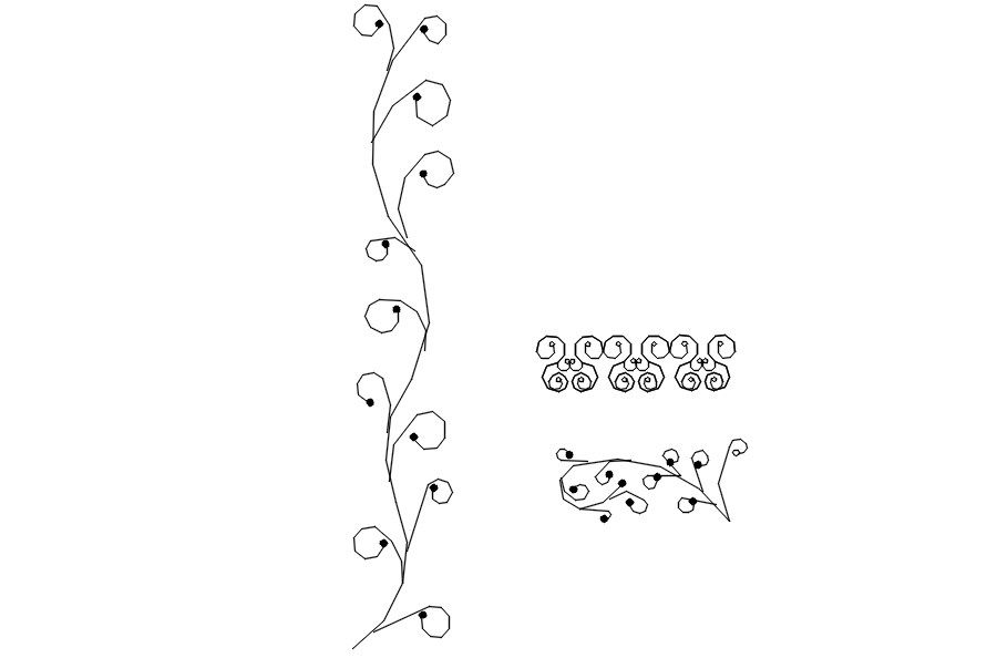Detailed Pattern blocks in AutoCAD, dwg file.