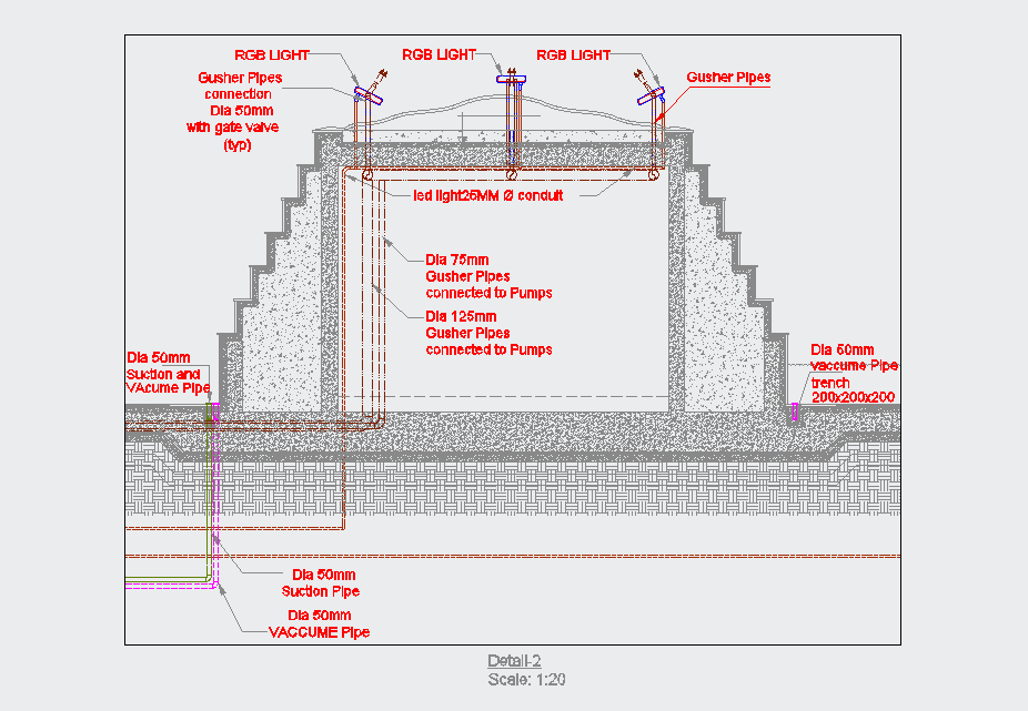 Detailed Section of MEP coordinate system of mosque is given in this Autocad 2D drawing file. Download the 2D Autocad DWG drawing file.
