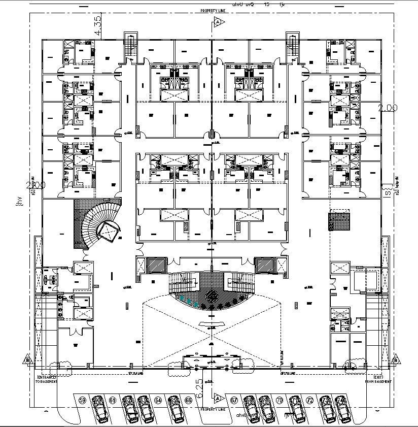Shopping Mall AutoCAD File with Layout Plan and Section Design
