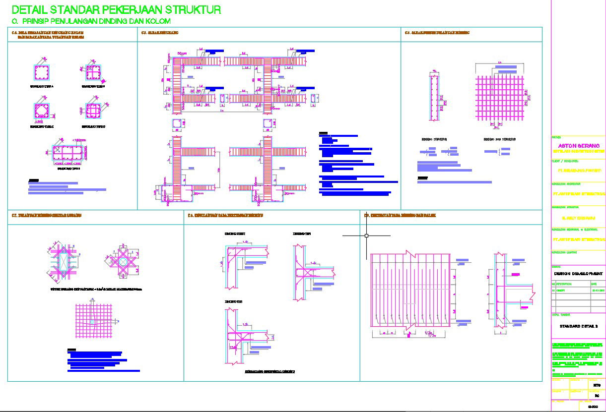 Detailed design of STANDARD DETAILS OF STRUCTURE WORK in AutoCAD drawing, CAD file, dwg file