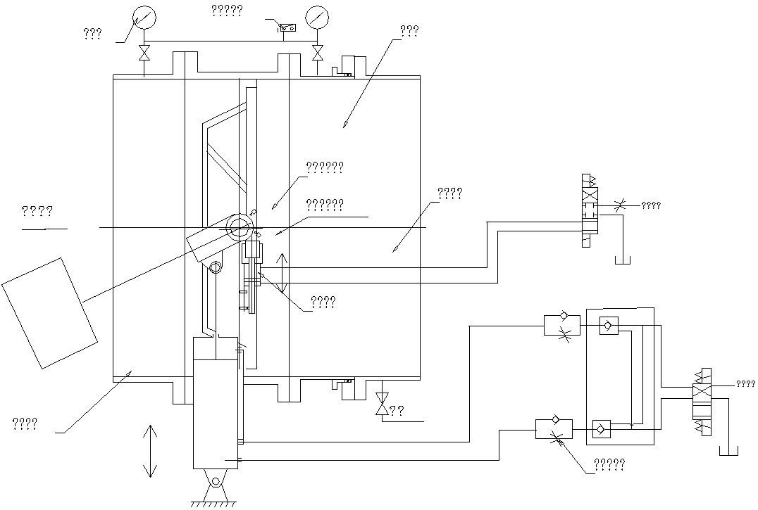 Detailed drawing of Hydraulic control system ,Download the DWG drawing file.