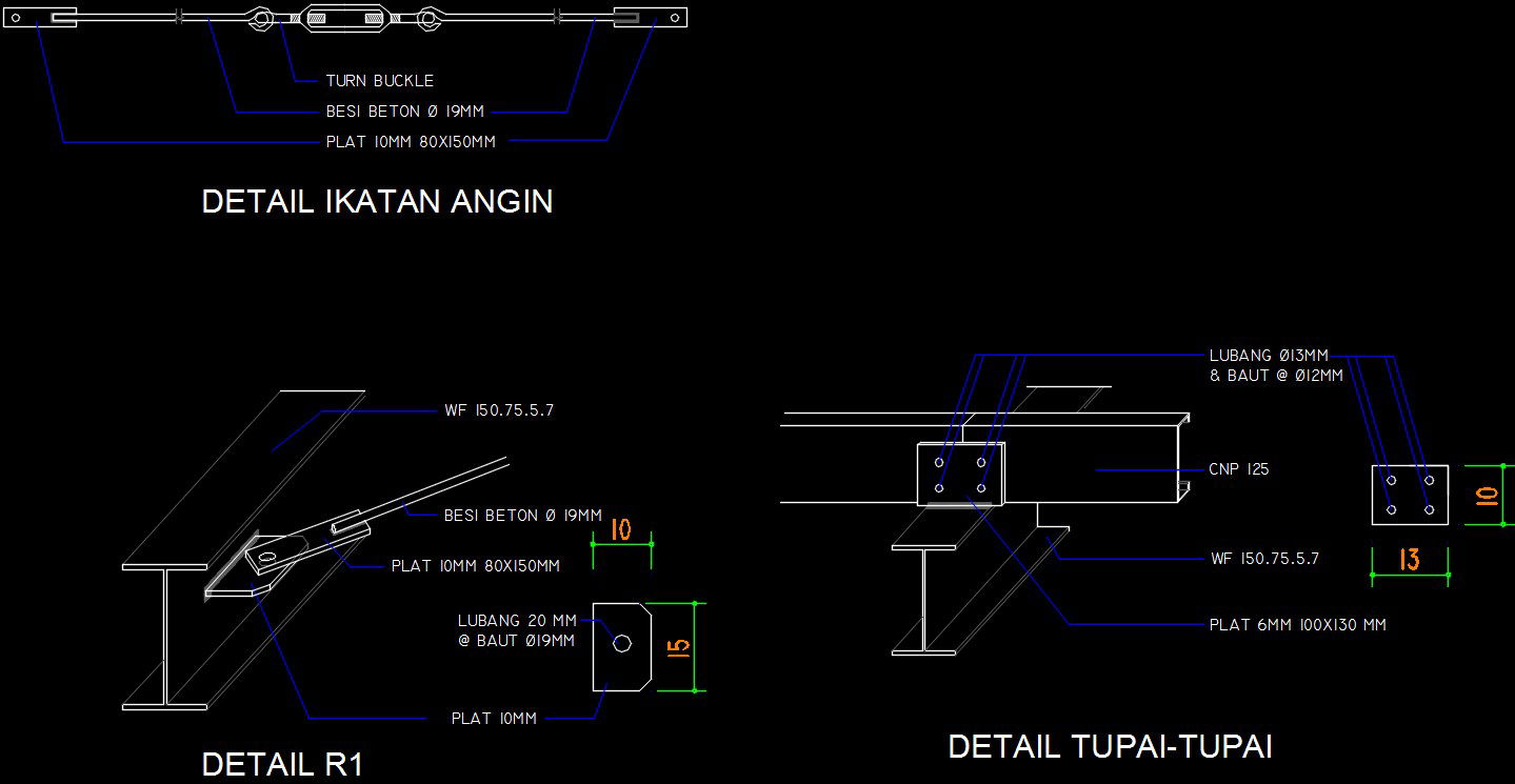 Detail of the wind bond CAD drawing is given in this file