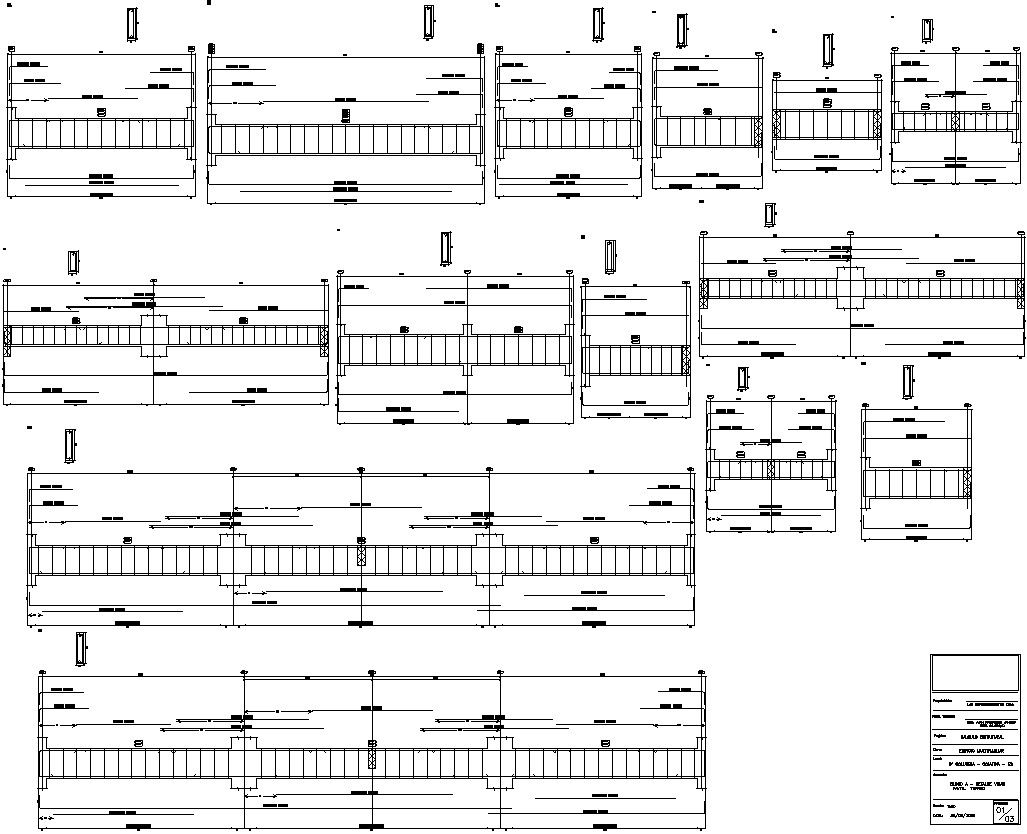 Detail plan of ground floor beam in AutoCAD 2D, dwg file, CAD file
