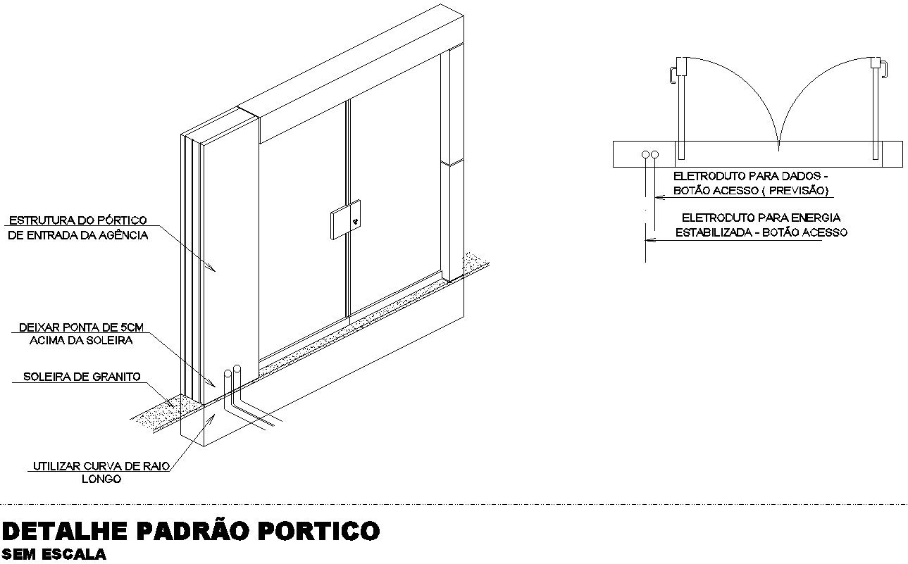 Detail Portico Standard AutoCAD DWG File Download for Designers