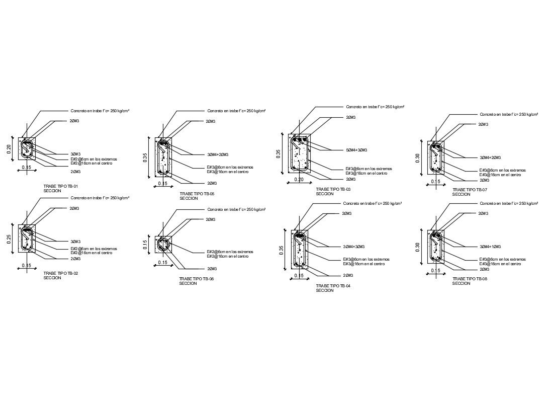Details of beam type cad structure details dwg file