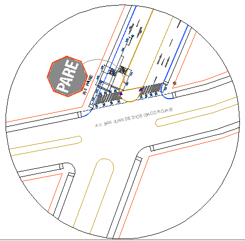 Details of signaling plate flexible paving dwg file
