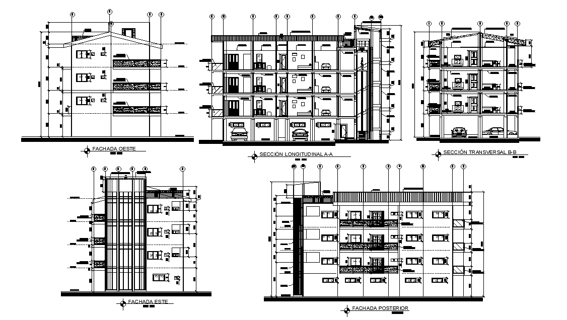 Detail section of the apartment drawing presented in this AutoCAD file. Download the AutoCAD file.