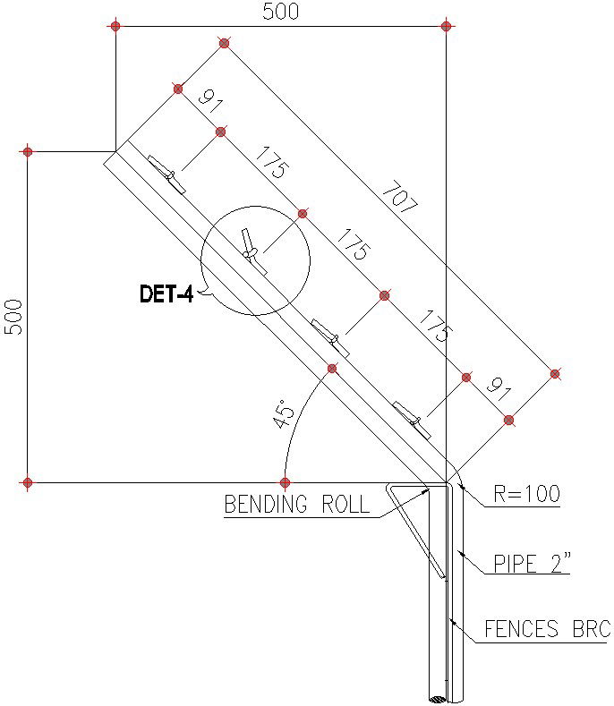 Details of Bending roll in AutoCAD, dwg file.