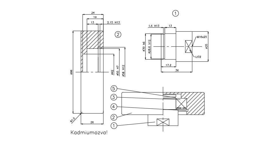 Details of Cadmium plated.