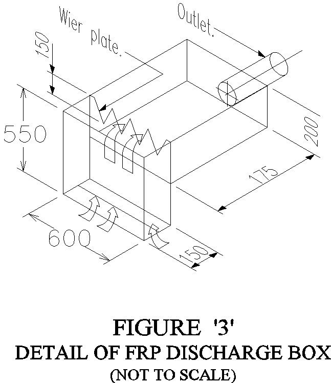 Details of FRP discharge box AutoCAD drawing , cad file