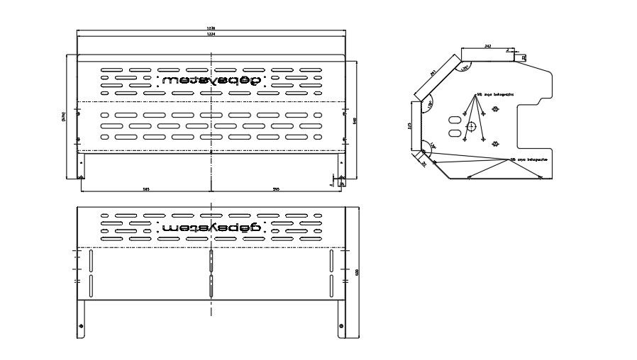 Details of M8 nut welded.