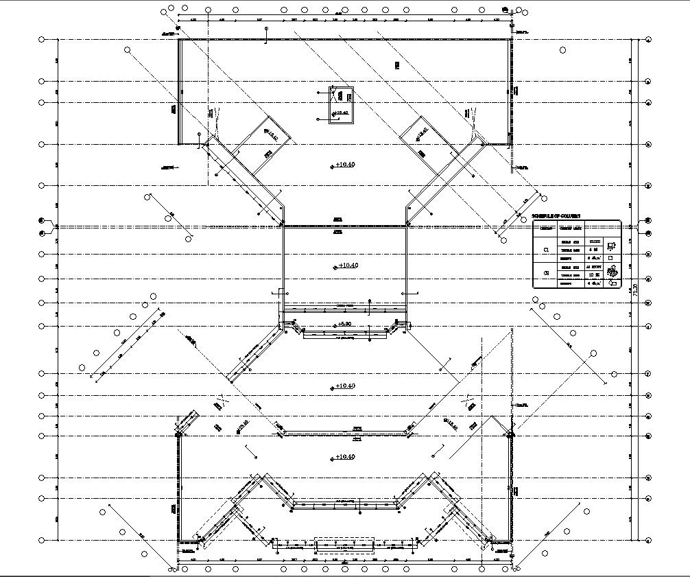Details of Roof Deck Floor Plan Layout CAD Drawing In DWG File