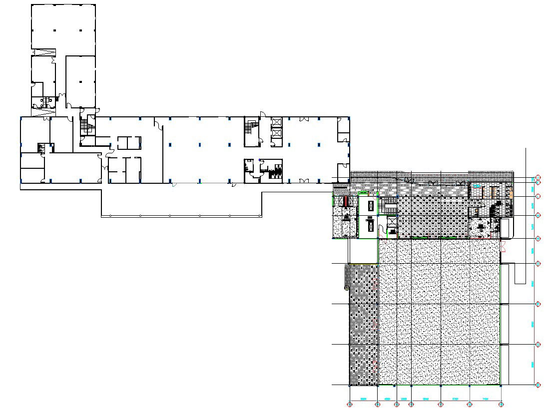 Column Layout Plan First Floor AutoCAD 2D DWG Drawing File