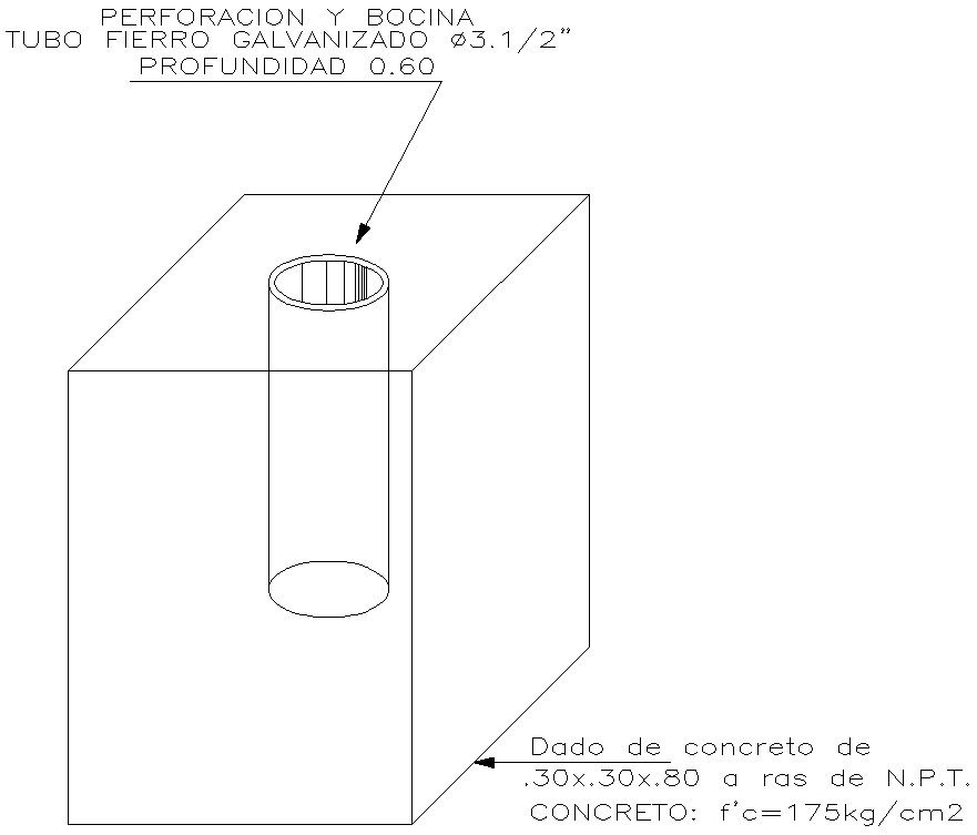 Det. post support design in detail AutoCAD drawing, dwg file, CAD file