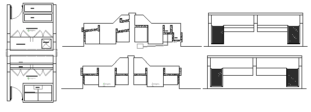 Development of posts details of industrial plant dwg file