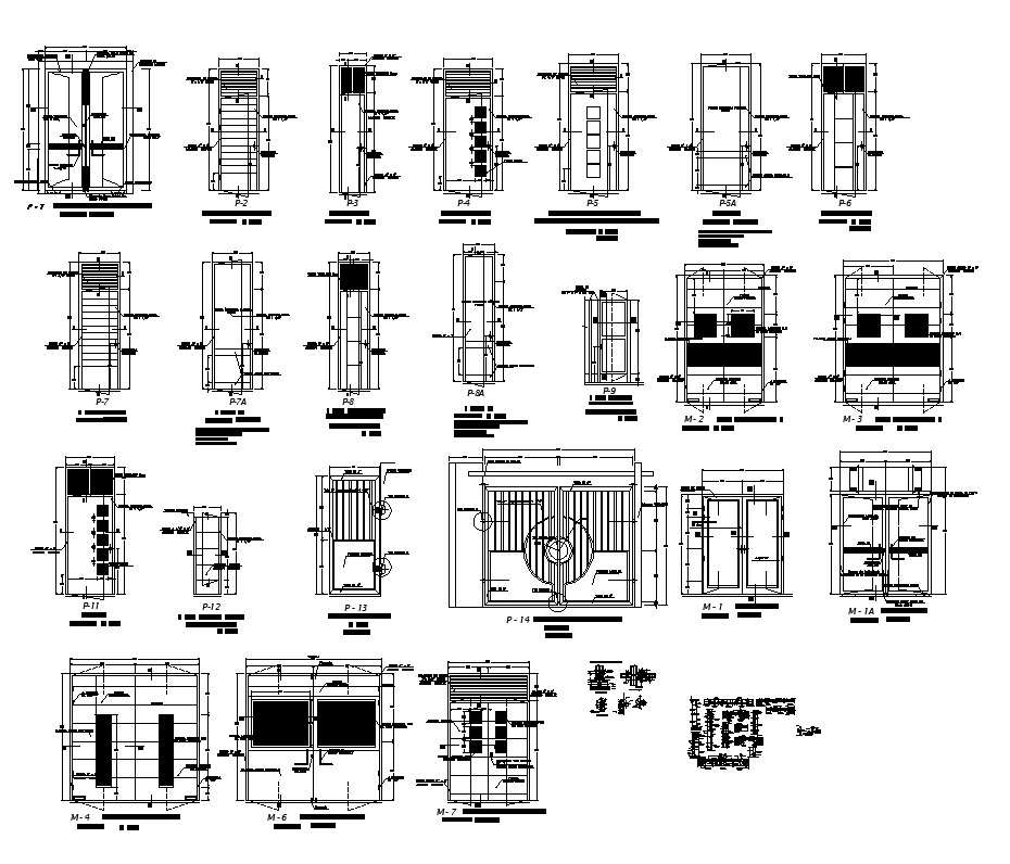 Different Construction structure detail elevation 2d view layout file