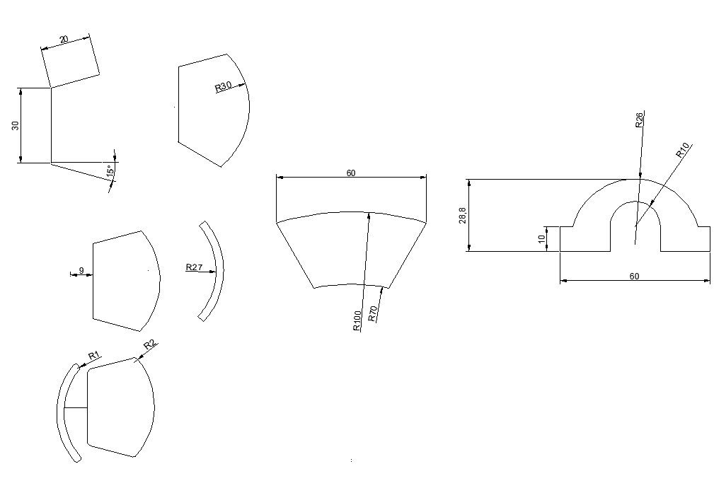 Different structural unit detail CAD block layout file in autocad format