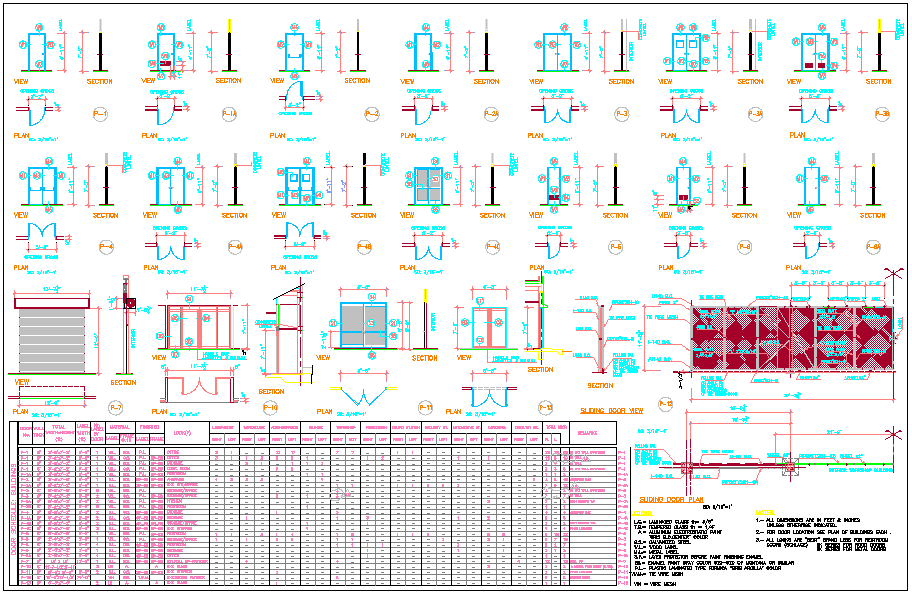 Different types door design view