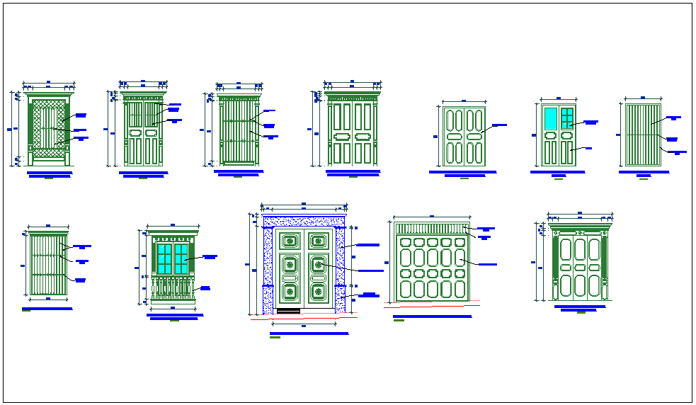 Different types of door design
