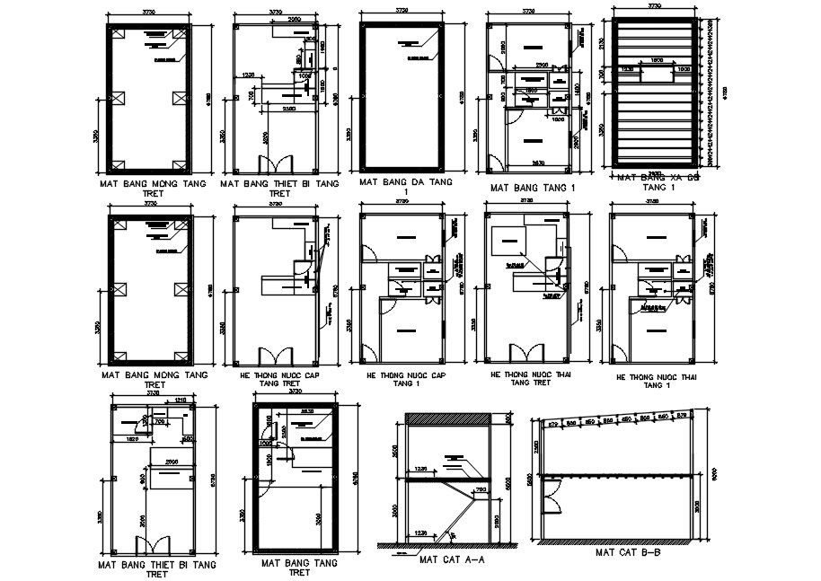 Different Structural member details in AutoCAD 2D design, dwg file, CAD file