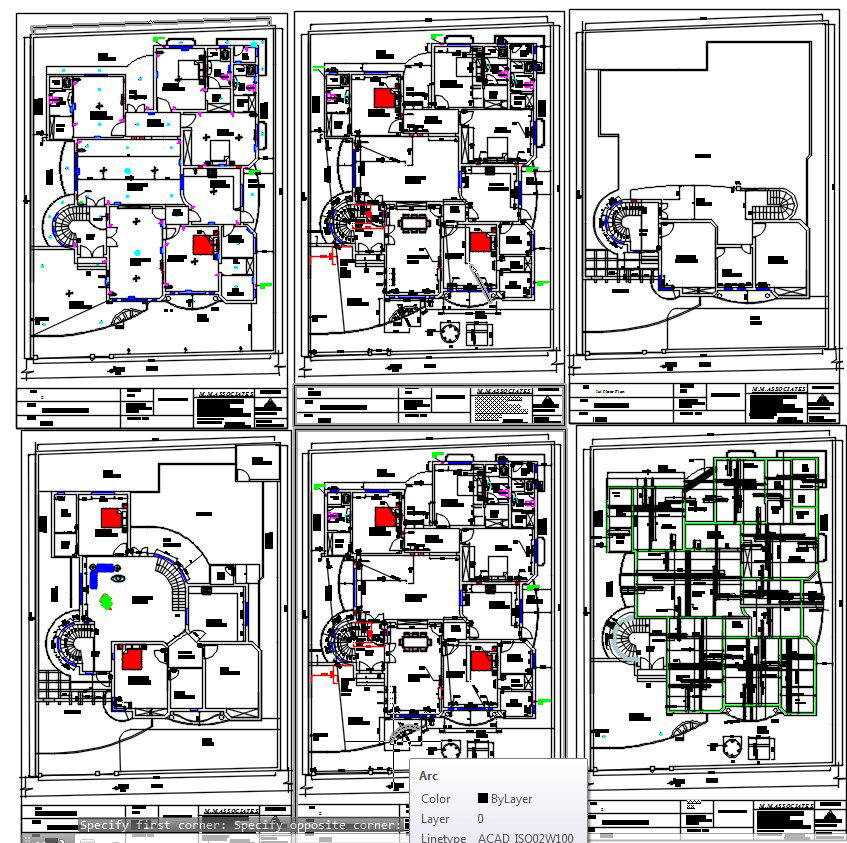 Ground Floor Architectural Layout in AutoCAD DWG File