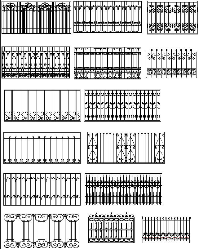 Different styles of entrance gate