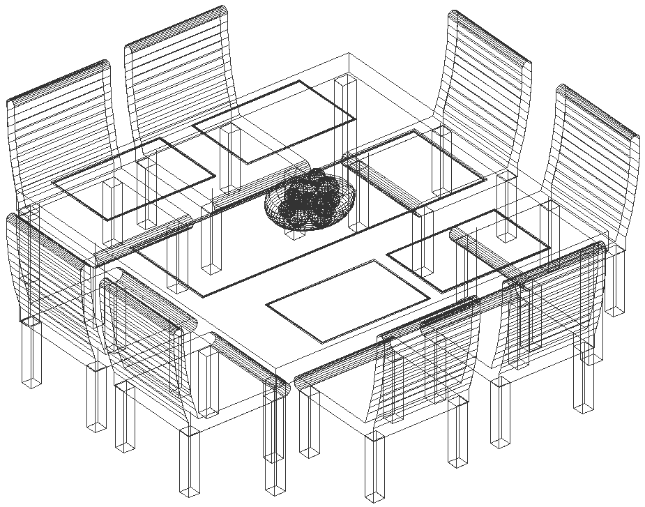 Dining table design with details dxf autocad drawing .
