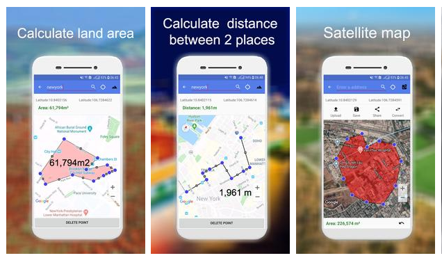 Distance and area measurement land app. Download the APK files now.