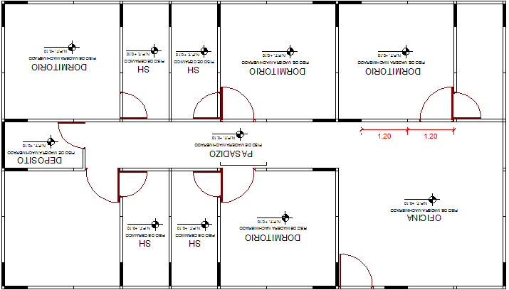 Distribution & details, module to camp wood house structure dwg file